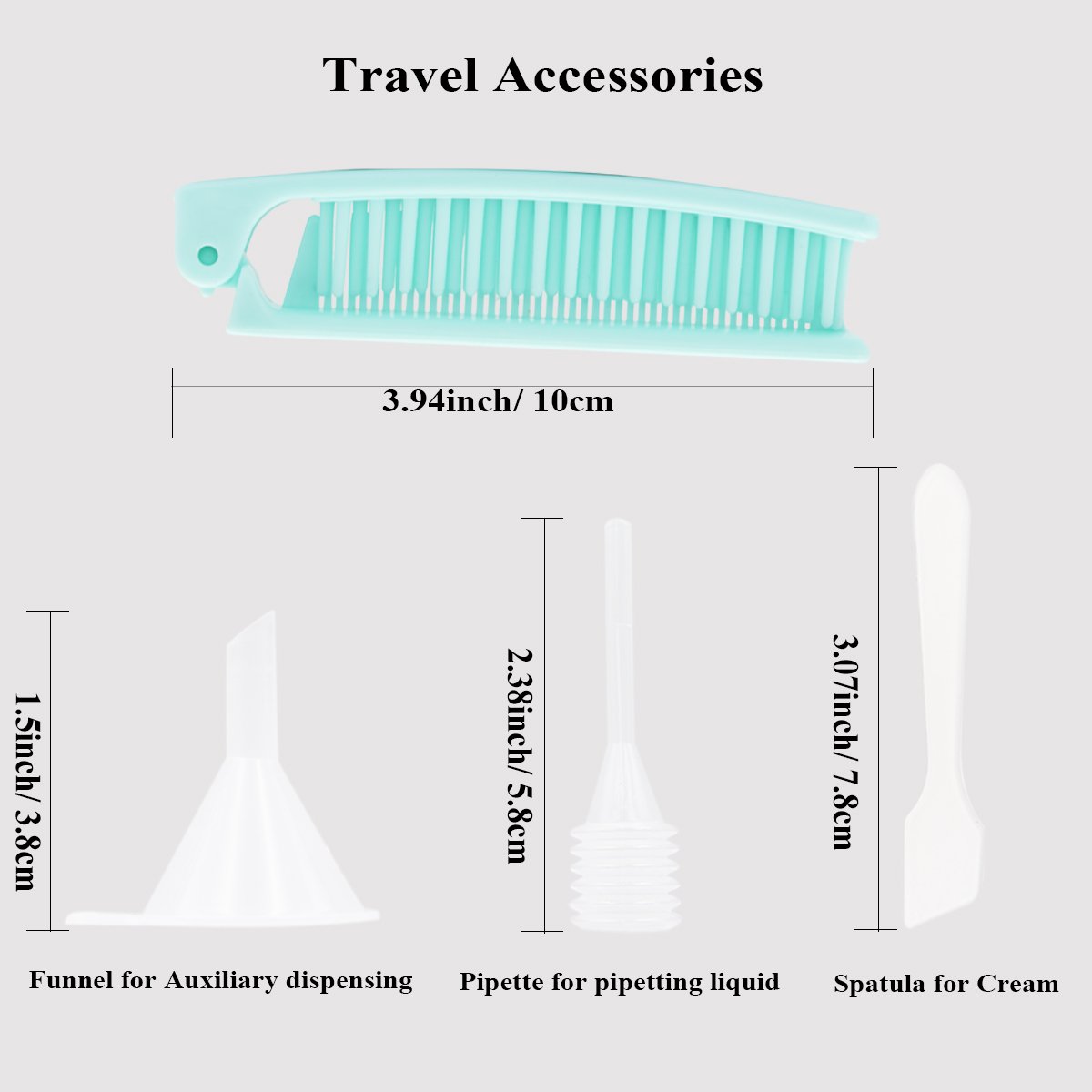 13-Pack TSA Approved Travel Toiletries Bottles Set - Leakproof Squeezable Plastic Containers with Flip Cap, Spray & Lotion Bottles + Travel Case | Perfect for Airplane Carry-On, Vacation & Gym Essentials (Transparent)