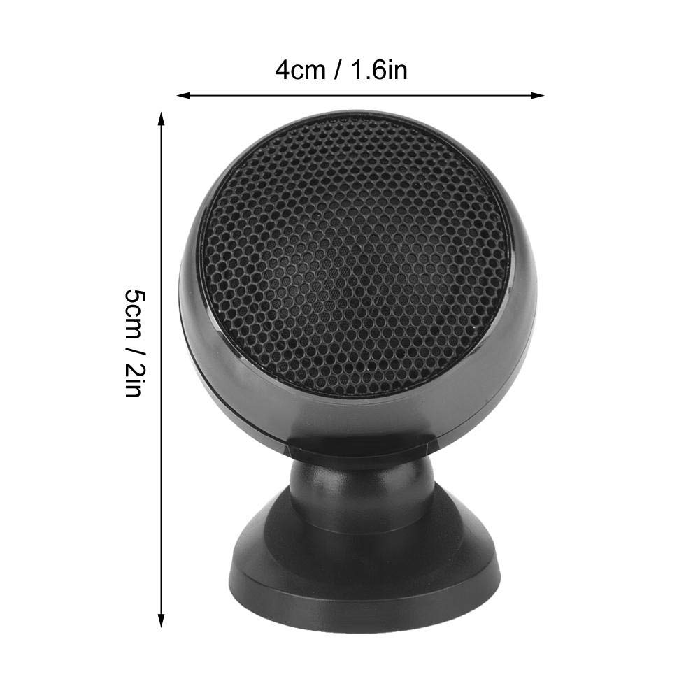 Acouto 2-Piece High Power Car Tweeter Speakers - Premium Stereo Audio System for Crystal Clear Music (Black) | Perfect for Car Audio Upgrades & Home Theater Systems
