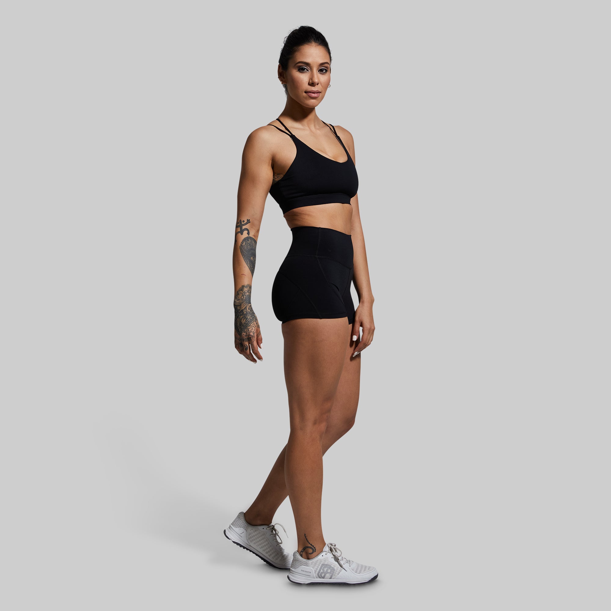 Exhale High Support Sports Bra for Women - Breathable & Comfortable Workout Top (Black) - Perfect for Running, Yoga & Gym