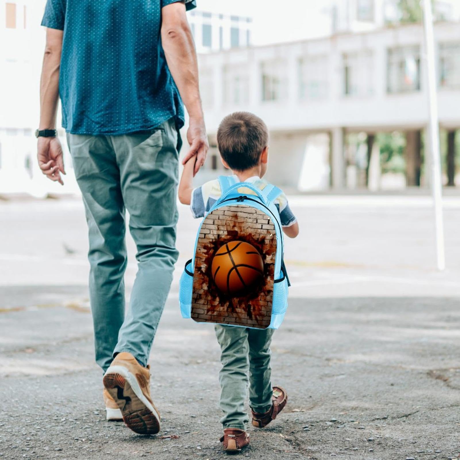 3D Pattern Basketball Backpack for Women & Men - Stylish Travel Backpack for Gym, School & Outdoor Adventures