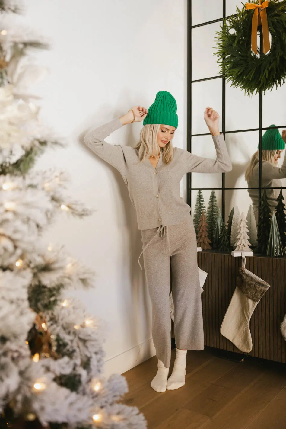 Evelise Ribbed Cardigan Women's Grey Knit Sweater - Cozy Fall & Winter Layering Piece for Office, Date Night & Casual Outfits