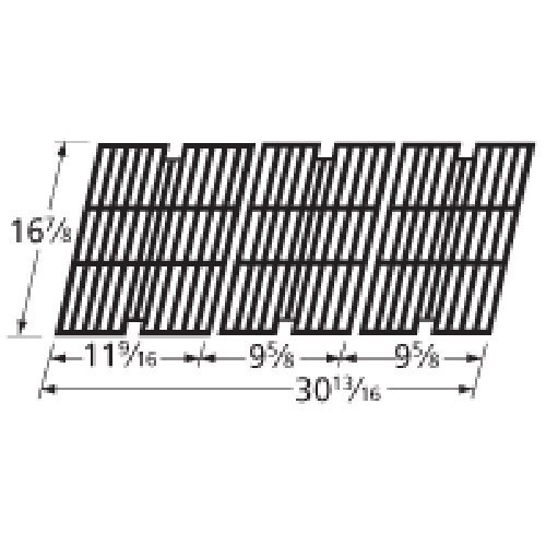 Replacement Cast Iron Cooking Grid Set for Outdoor Gourmet BO9LB1-32 Gas Grill - Matte Finish & Durable - Perfect for Backyard BBQs, Camping & Outdoor Cooking