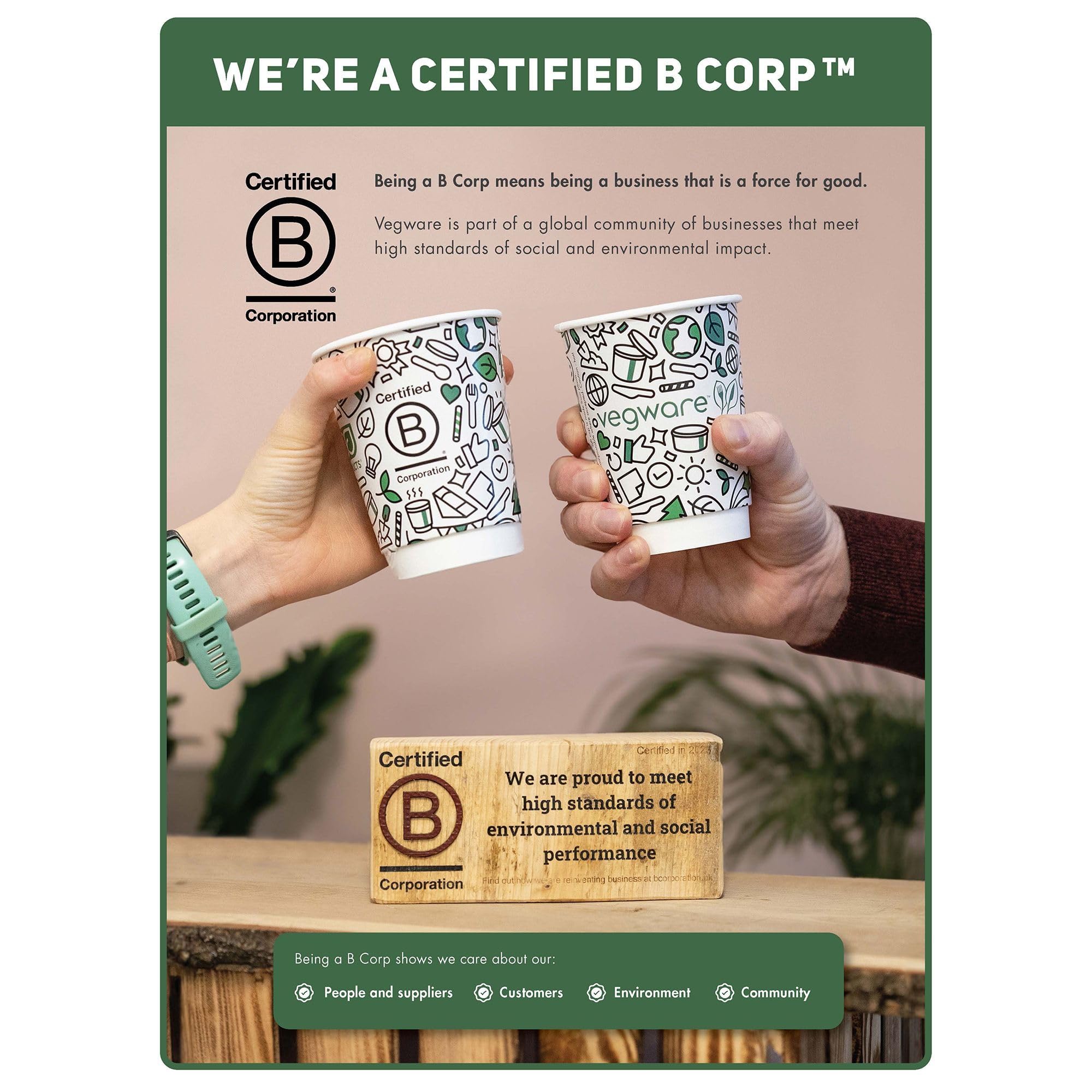 Eco-Friendly Compostable 6oz Espresso Coffee Cups - 1000 Pack, White Single Wall Hot Drink Cups with PLA Lining | Sustainable Disposable Coffee Cups for Cafes, Offices & Events | Compatible with Series 89 Lids
