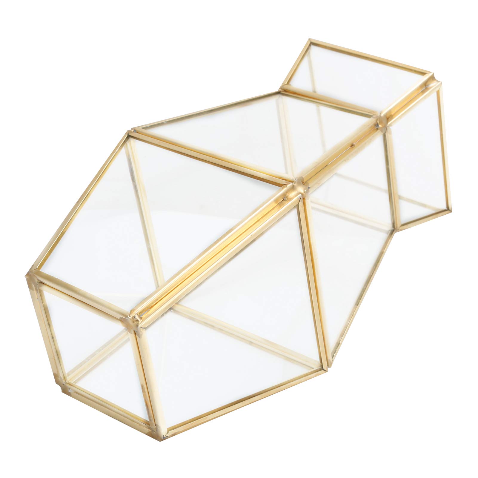 Geometric Glass Vase Storage for Home & Office Decor