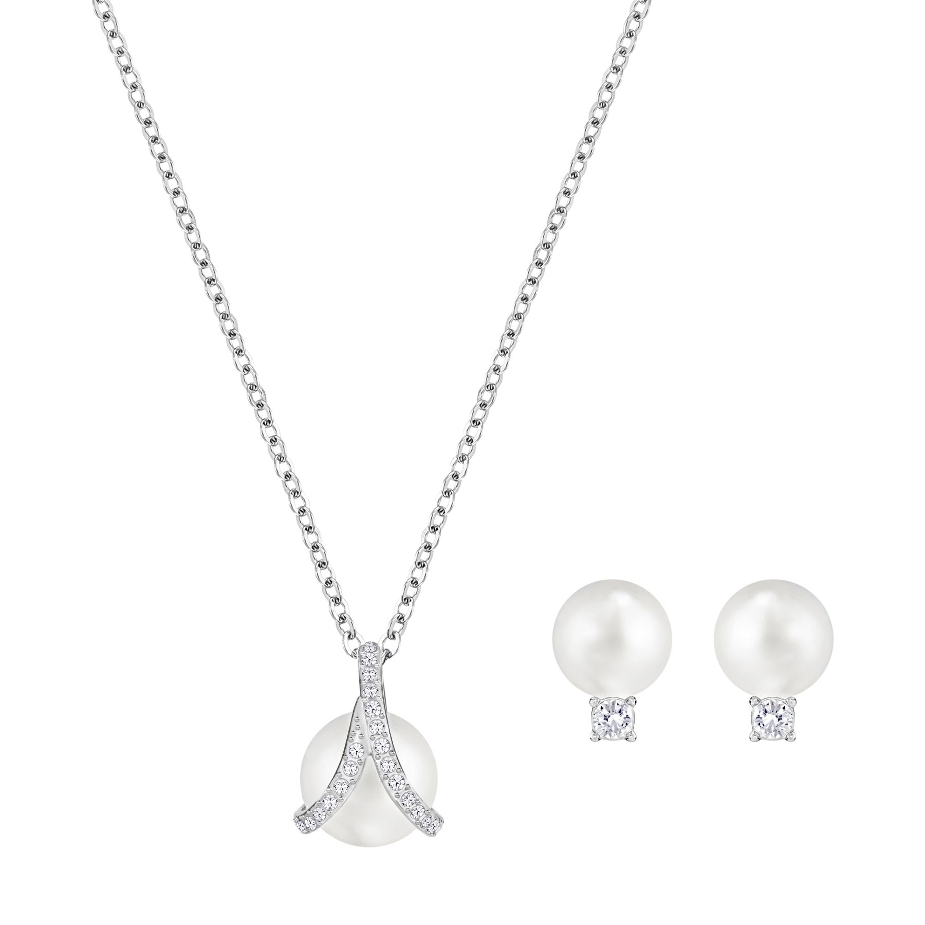 Swarovski Esmeralda Jewelry Set - 5192266 | Elegant Necklace & Earrings for Women, Perfect for Weddings, Parties & Special Occasions