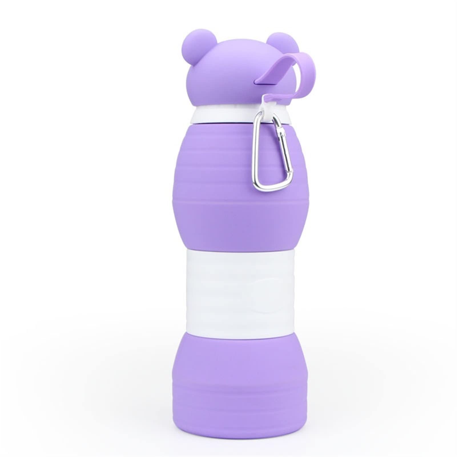 Collapsible Water Bottle 600ml - BPA Free, Food Grade Silicone, Portable & Lightweight for School, Sports, Travel & Outdoor Activities - Large Capacity Reusable Water Bottle for Hiking, Gym, Camping & Daily Use