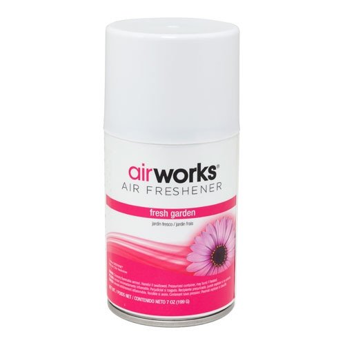 Airworks Metered Aerosol Air Fresheners - 12 Pack Long Lasting Fragrance for Home, Office & Car | Eliminates Odors in Bathrooms, Kitchens & Pet Areas
