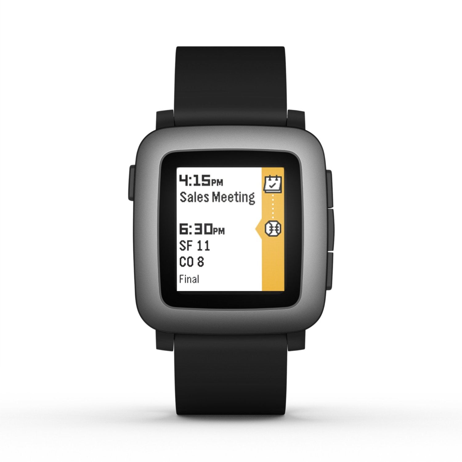 Pebble Time Smartwatch - Waterproof Fitness Tracker with Heart Rate Monitor, Sleep Tracking & Notifications | Perfect for Running, Swimming & Daily Activity Tracking