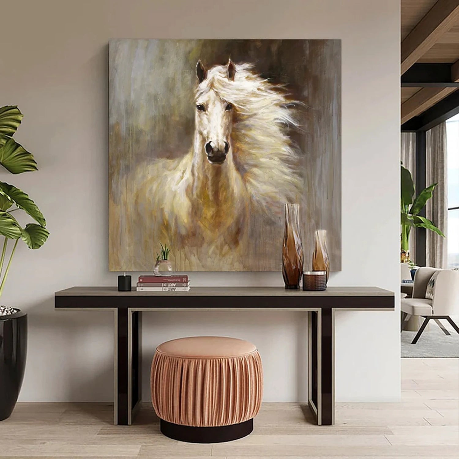 Animal Art Painting #AP162 - Handmade Canvas Wall Decor for Living Room, Bedroom & Office - Wildlife & Nature Inspired Artwork