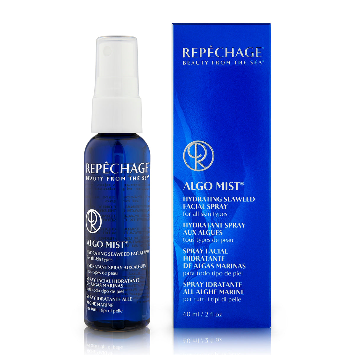 Algo Mist® Hydrating Seaweed Facial Spray - Travel Size (1.7oz) | Organic Marine Skincare for Dry Skin | Perfect for On-the-Go Hydration, Gym & Airplane Travel