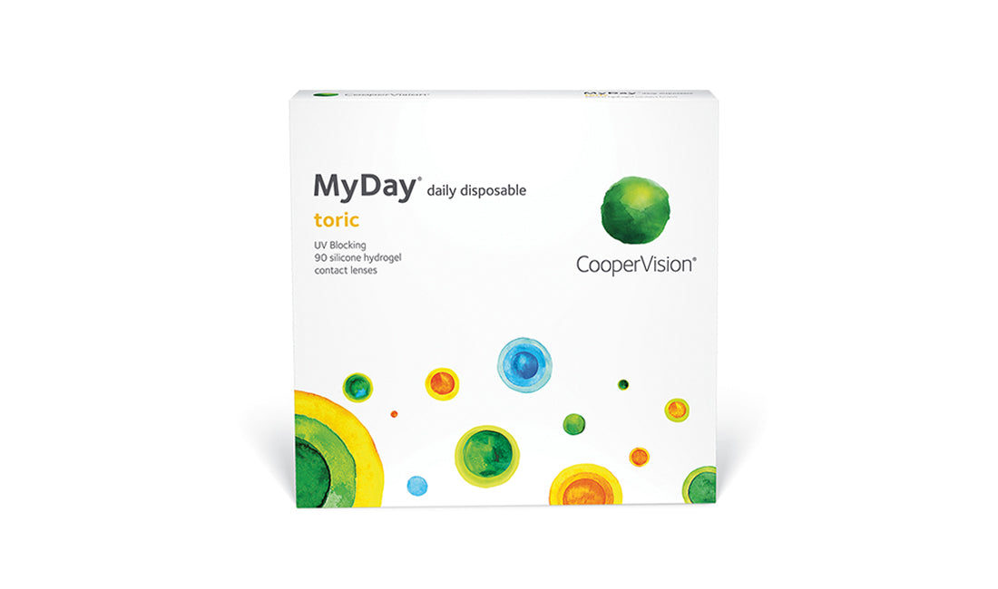 MyDay Toric 1-Day Contact Lenses (90 Pack) - Daily Disposable for Astigmatism, Comfortable & Breathable - Perfect for Active Lifestyles, Sports & All-Day Wear