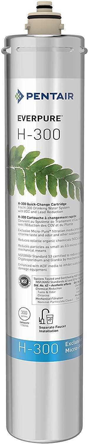 Everpure EV9270-72 H-300 Replacement Water Filter Cartridge | NSF Certified for Clean Drinking Water | Perfect for Refrigerators, Under Sink & Commercial Use