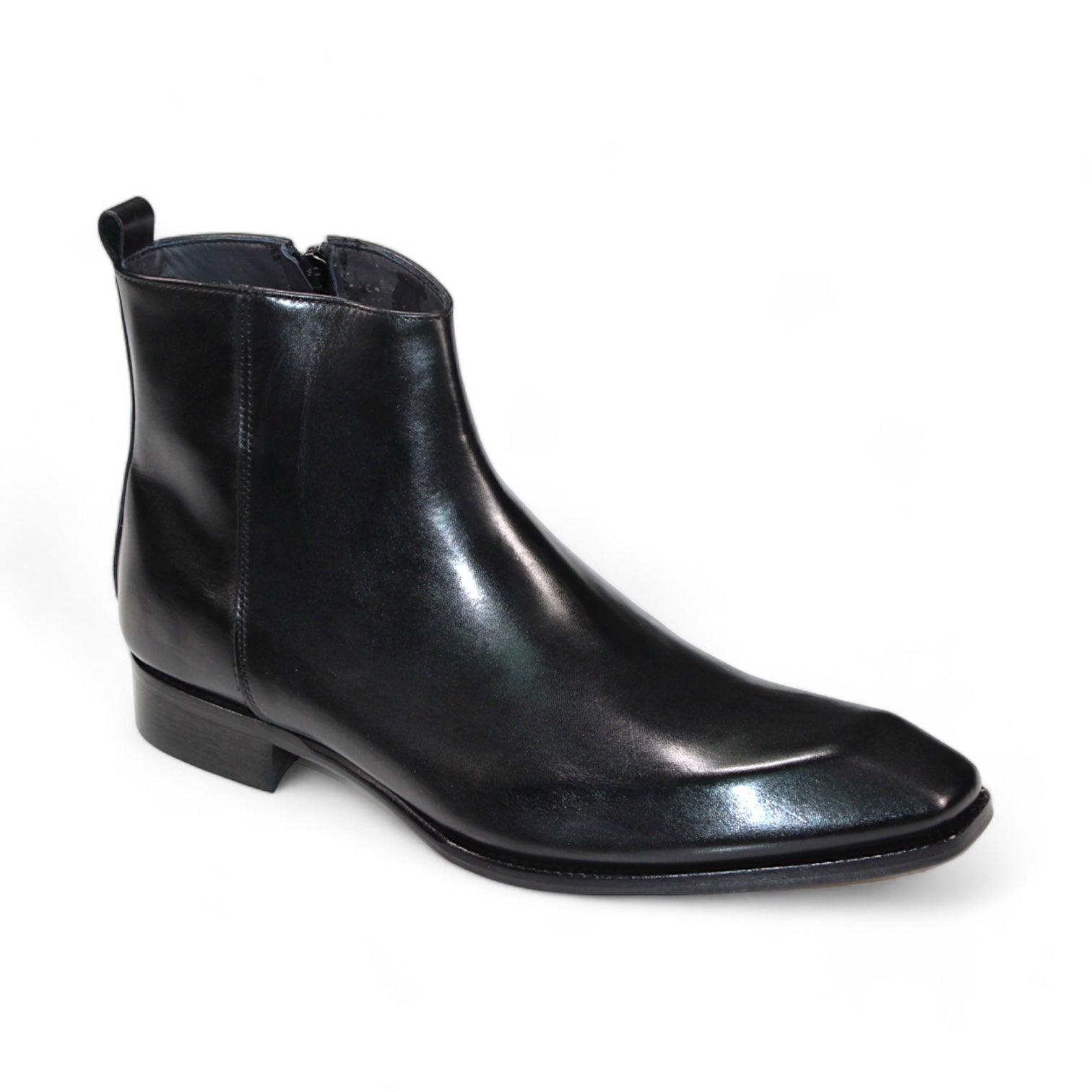Duca Di Matiste Romano Men's Leather Dress Shoes - Classic Black Italian Oxfords for Business, Wedding & Formal Occasions