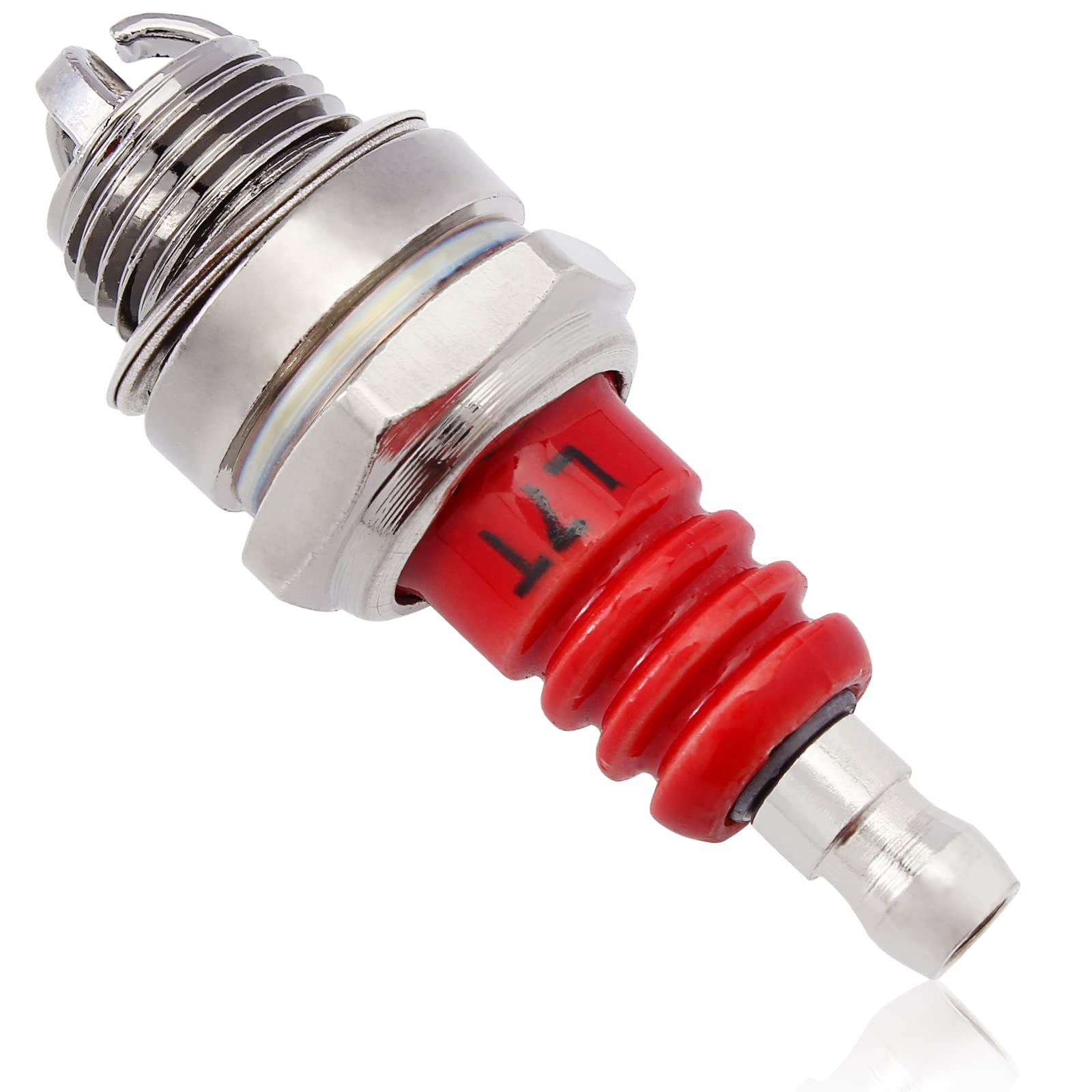 5Pcs L7T 3 Electrode Spark Plugs for 33cc 43cc 47cc 49cc 2-Stroke Engines - Compatible with Mini Pocket Bikes, ATVs, Quads, Scooters, Trimmers, Blowers, Chainsaws, Brushcutters, Lawn Mowers - Perfect for Echo, Wacker & More Small Engine Power Tools