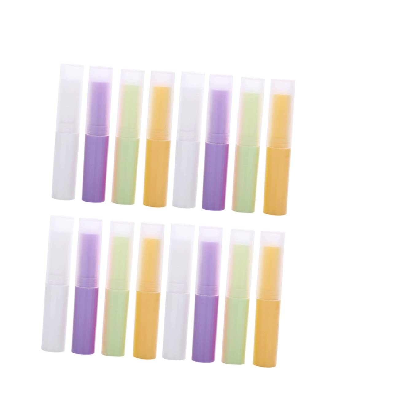 16pcs Lip Balm Tubes - Empty Lip Balm Containers for DIY Lip Balm Making, Lipstick Tubes for Homemade Lip Care, Korean Style Lip Balm Packaging - Perfect for DIY Beauty, Gifts & Small Business Supplies