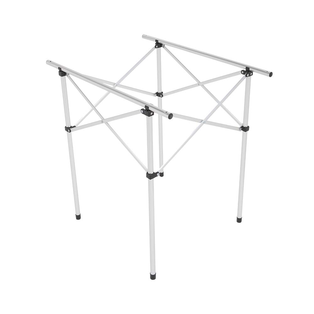 Portable Aluminum Folding Camping Table - Lightweight Roll-Up Design for Outdoor Hiking, Picnics & Backpacking | Perfect for Camping Trips, Beach Outings & Tailgating Parties