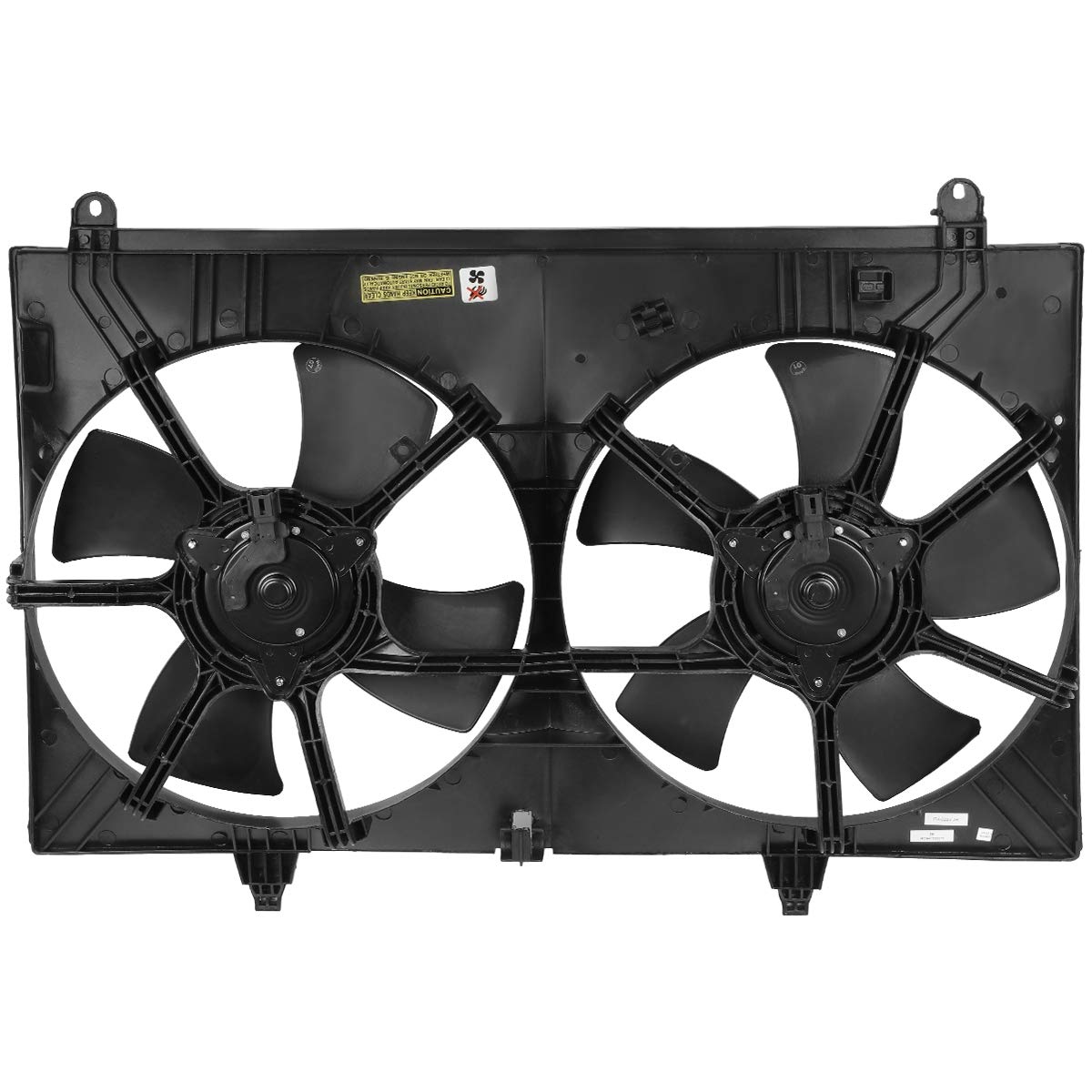DNA MOTORING OEM-RF-0248 High Performance Radiator Cooling Fan Assembly - Direct Replacement for 2003-2008 Infiniti FX35 | Improved Cooling Efficiency | Black | Perfect for Engine Overheating Prevention & Summer Driving