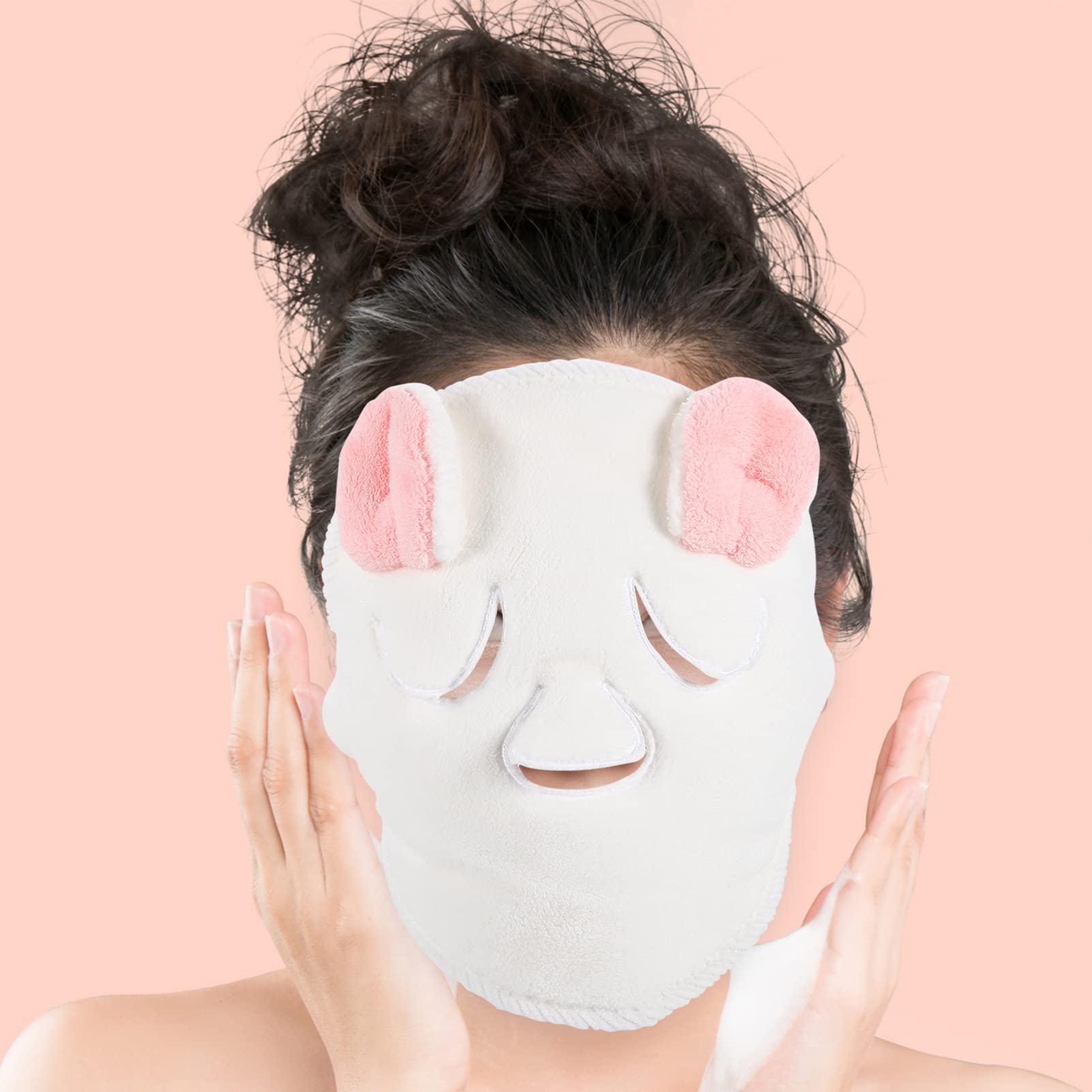 Beaupretty Hot Towel Facial Steamer Mask - Moisturizing Coral Fleece Face Sauna & Hair Towel for Women - Spa, Shower & Home Facial Hydration Therapy