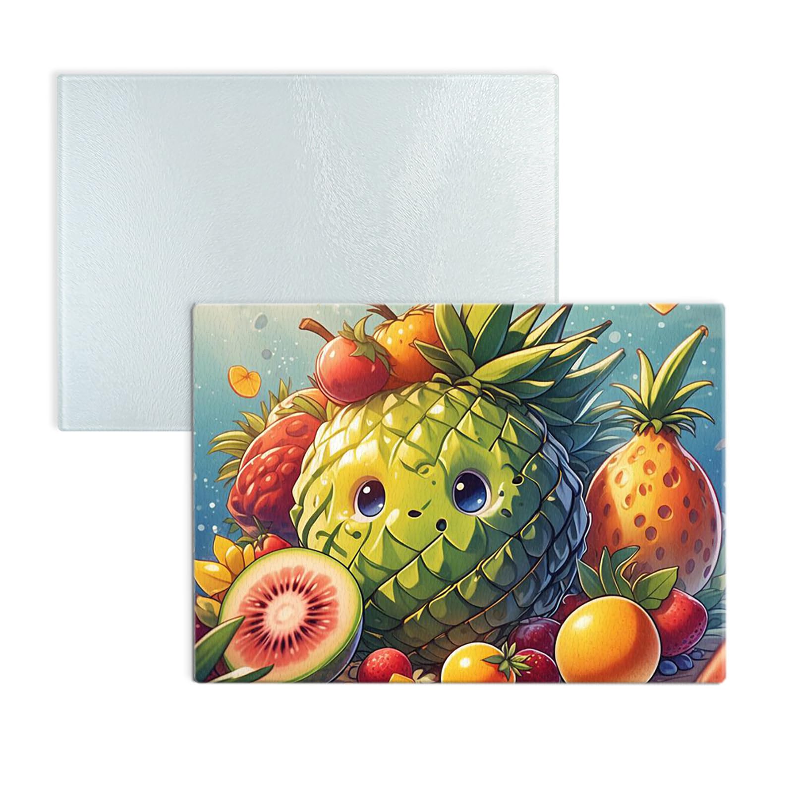 25-Pack 11x7.9 Inch Tempered Glass Cutting Boards - Sublimation Ready with White Coating & Rough Texture - Perfect for Heat Press Transfers, DIY Crafts, and Kitchen Use