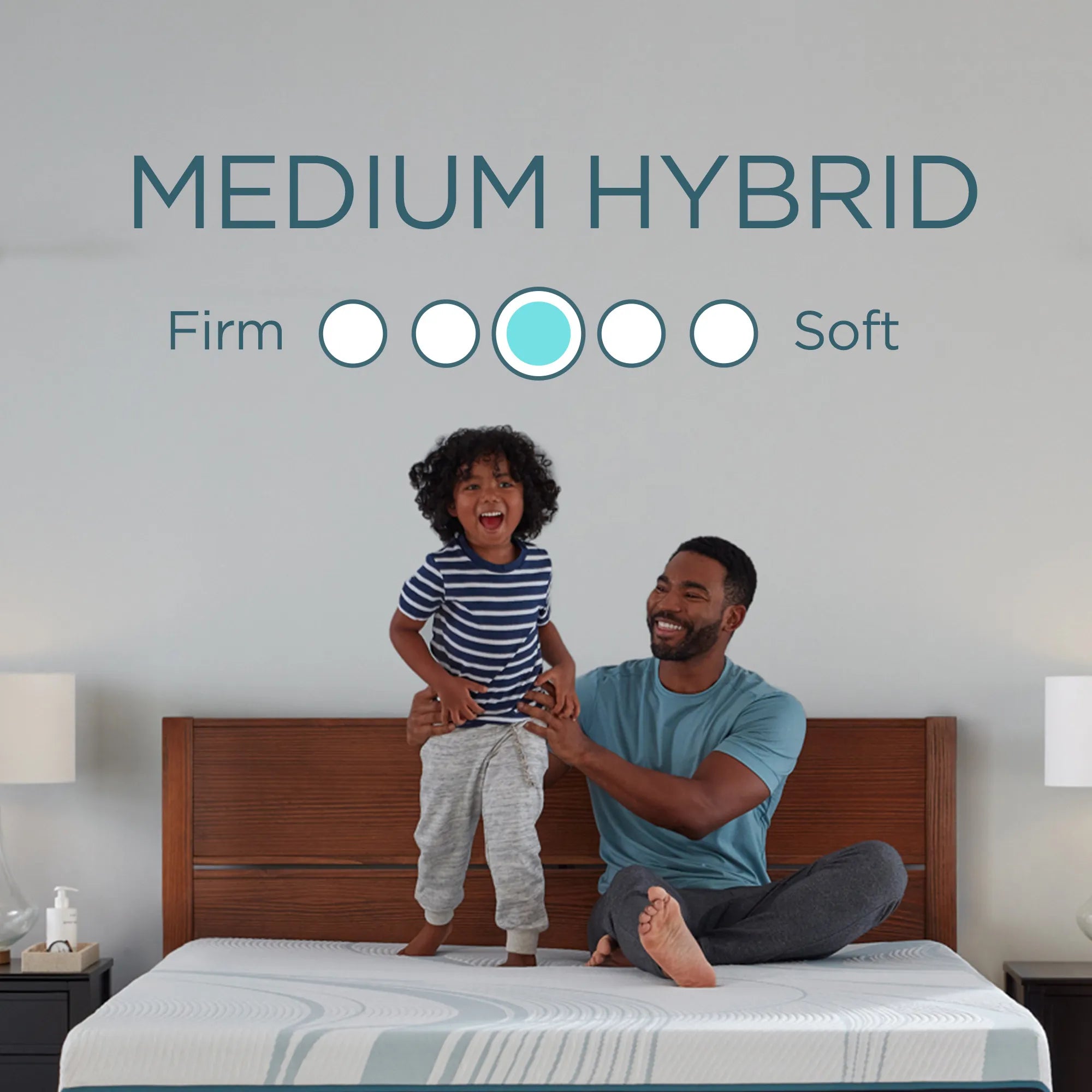 TEMPUR Adapt® Medium Hybrid Mattress - Premium Memory Foam & Coil Support for Back Pain Relief - Perfect for Side Sleepers & Couples - Bedroom, Guest Room, Master Suite
