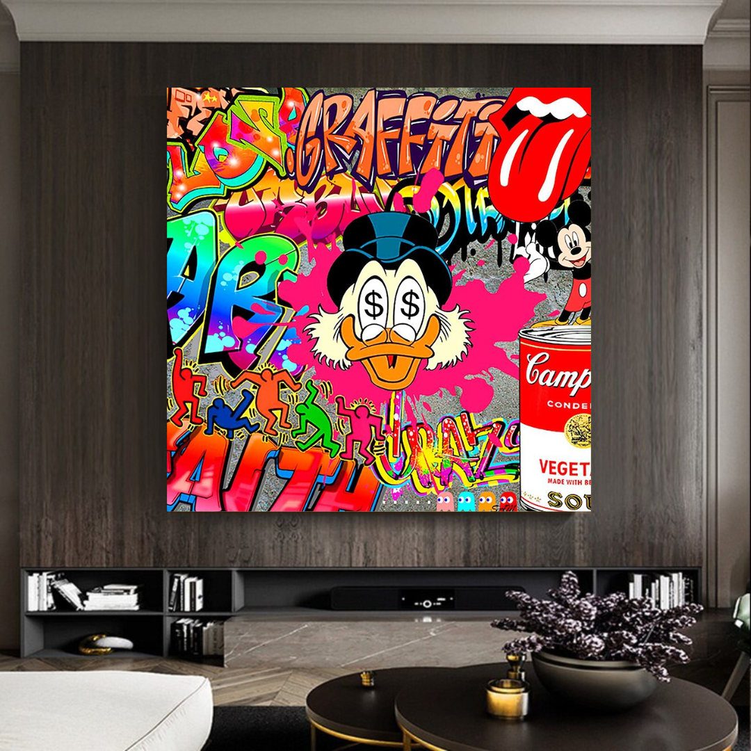 Scrooge McDuck Poster - Iconic Disney Character Wall Art for Fans | Perfect for Bedroom, Office & Disney Themed Decor
