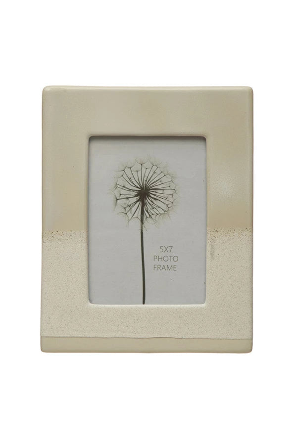 Personalized Stoneware Photo Frame - Handcrafted Ceramic Picture Display for Home Decor, Gifts, and Memories | Perfect for Weddings, Anniversaries, and Family Keepsakes
