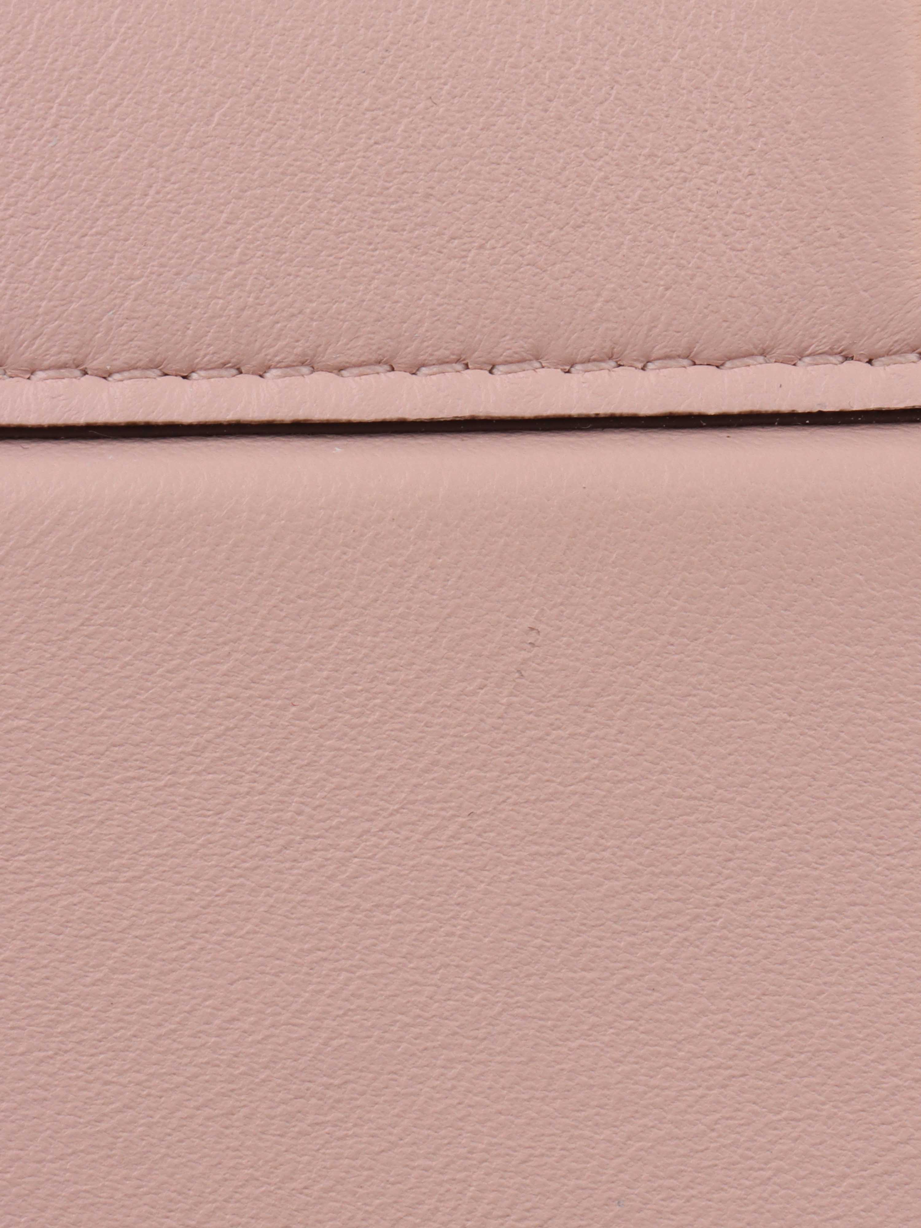 Fendi Peekaboo ISeeU Petite Pale Pink Padded Nappa Leather Handbag for Women | Luxury Designer Shoulder Bag | Perfect for Work, Date Night & Special Occasions