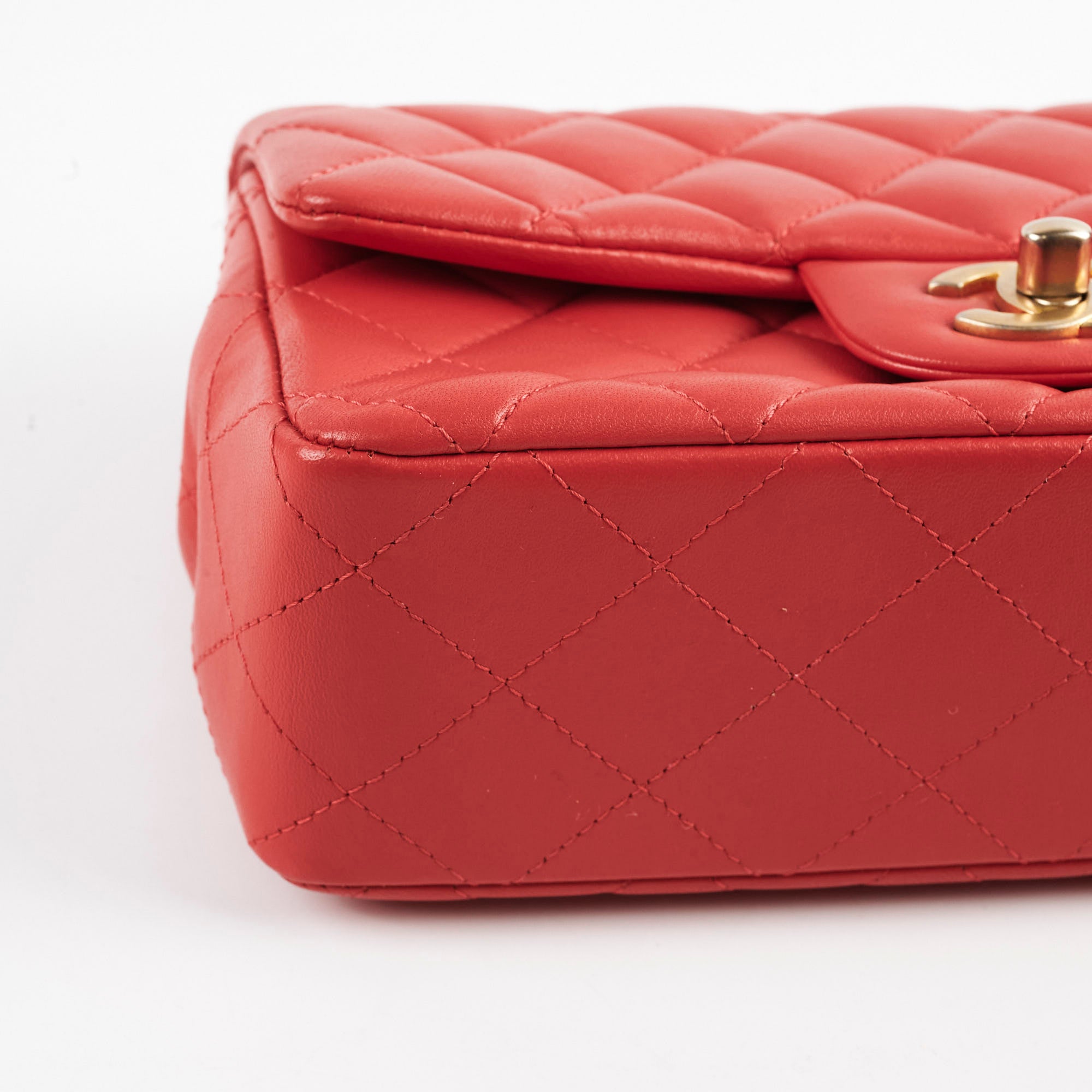 Chanel Mini Rectangular Coral Flap Bag - Luxury Designer Handbag for Women | Perfect for Parties, Dates & Special Occasions