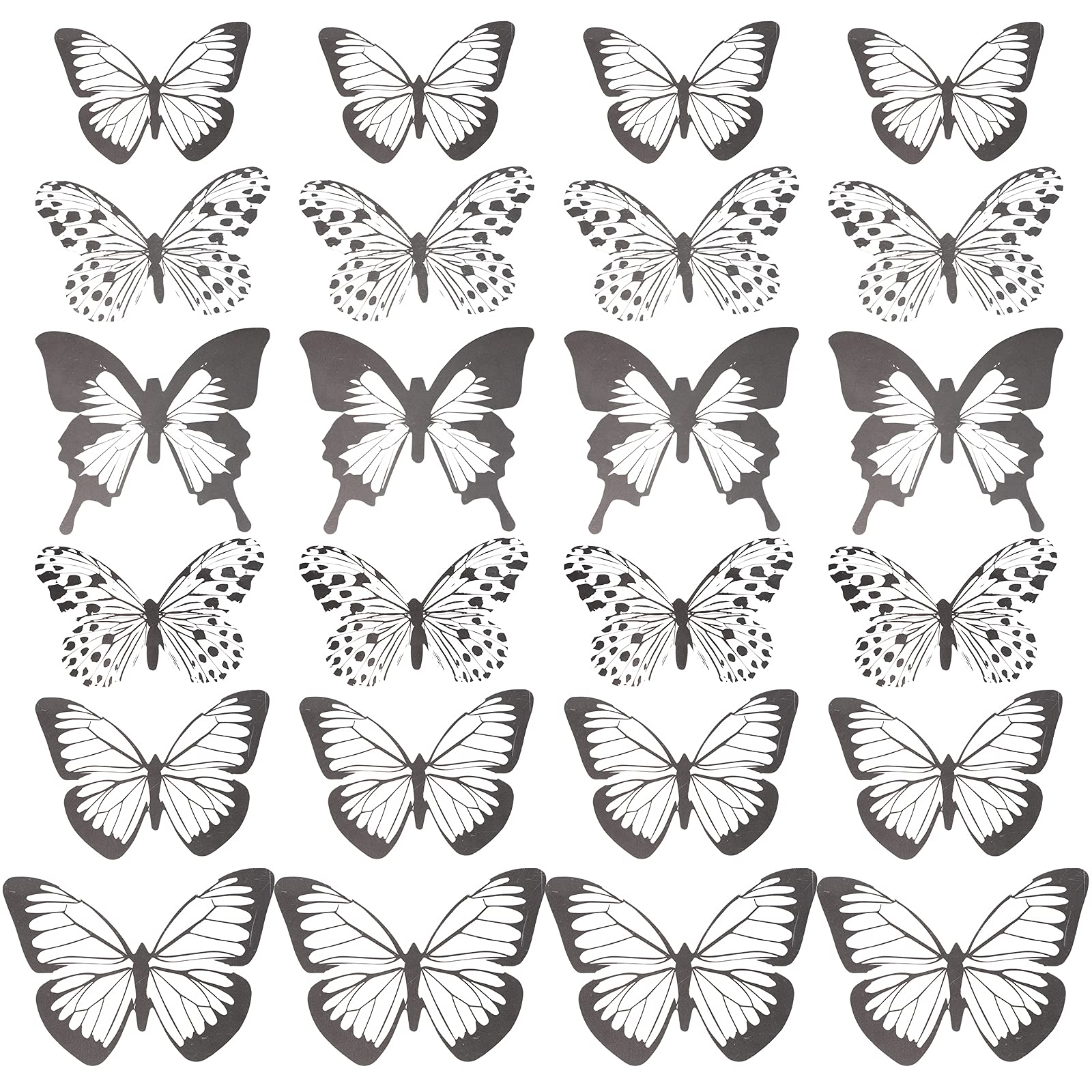 ABOOFAN 48pcs 3D Removable Wall Stickers - Peel and Stick Mural Decals for Home, Nursery, Kids Room & Office Decor - Easy DIY Wall Art for Bedroom, Living Room, Kitchen