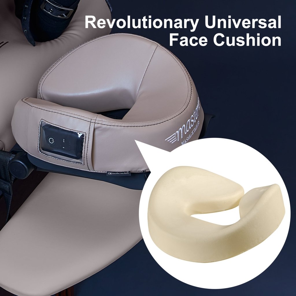 MusicMaster High Fidelity Sound Bluetooth Massage Pillow with Ultra Plush Face Cushion - Otter Color | Wireless Neck & Back Pain Relief for Home, Office & Travel