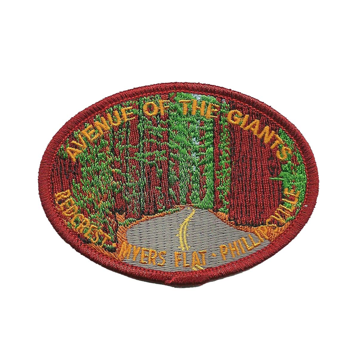 California Redwoods Iron On Patch - Avenue of The Giants Souvenir - Perfect for Jackets, Backpacks & Travel Gear