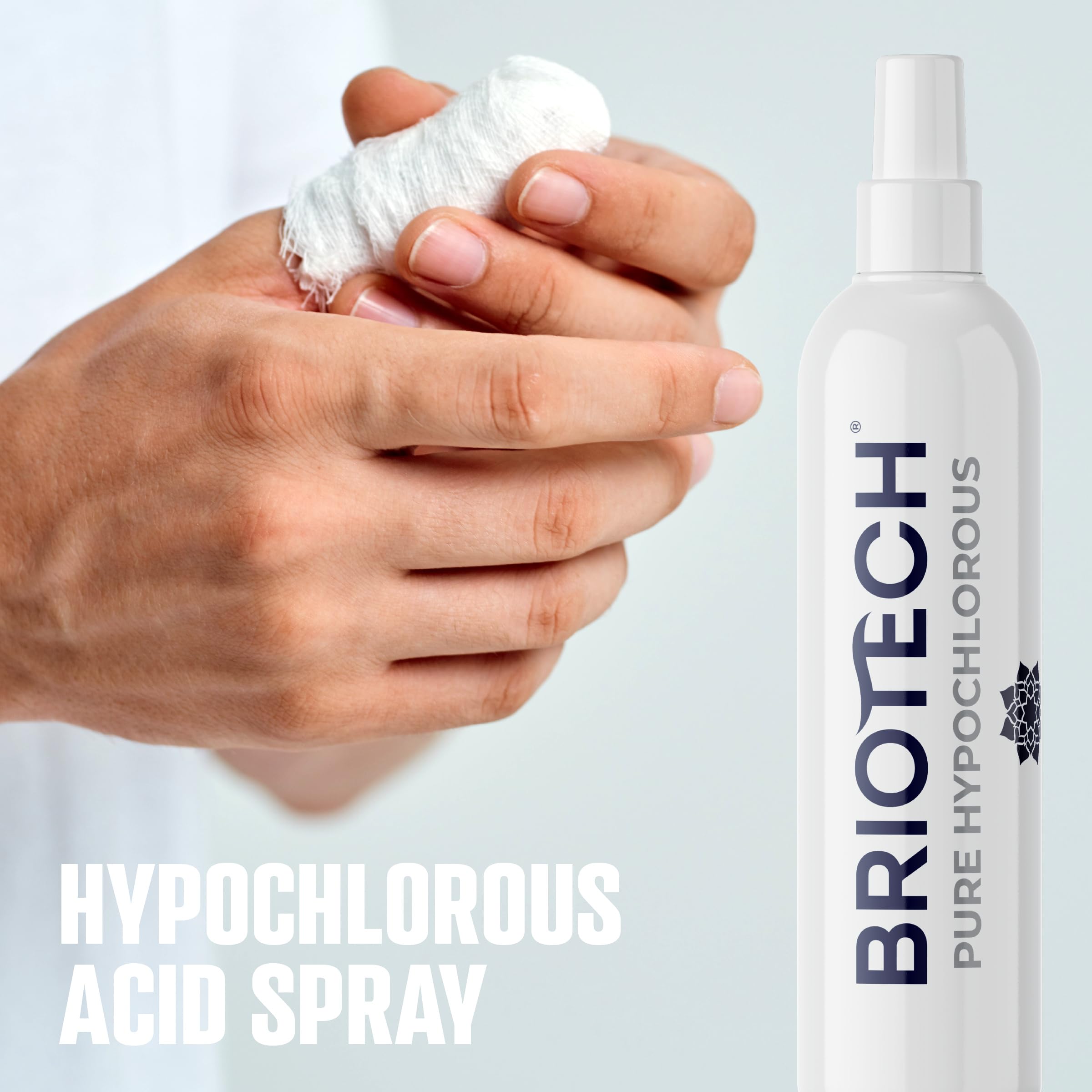 BRIOTECH Pure Hypochlorous Acid Cleaner | Premium HOCl Topical Solution | Multi-Purpose Disinfectant for Home, Skin & Pets | 1 Gallon Refill | Safe for Family & Pet Use | Ideal for Wound Care, Surface Cleaning & Air Purification