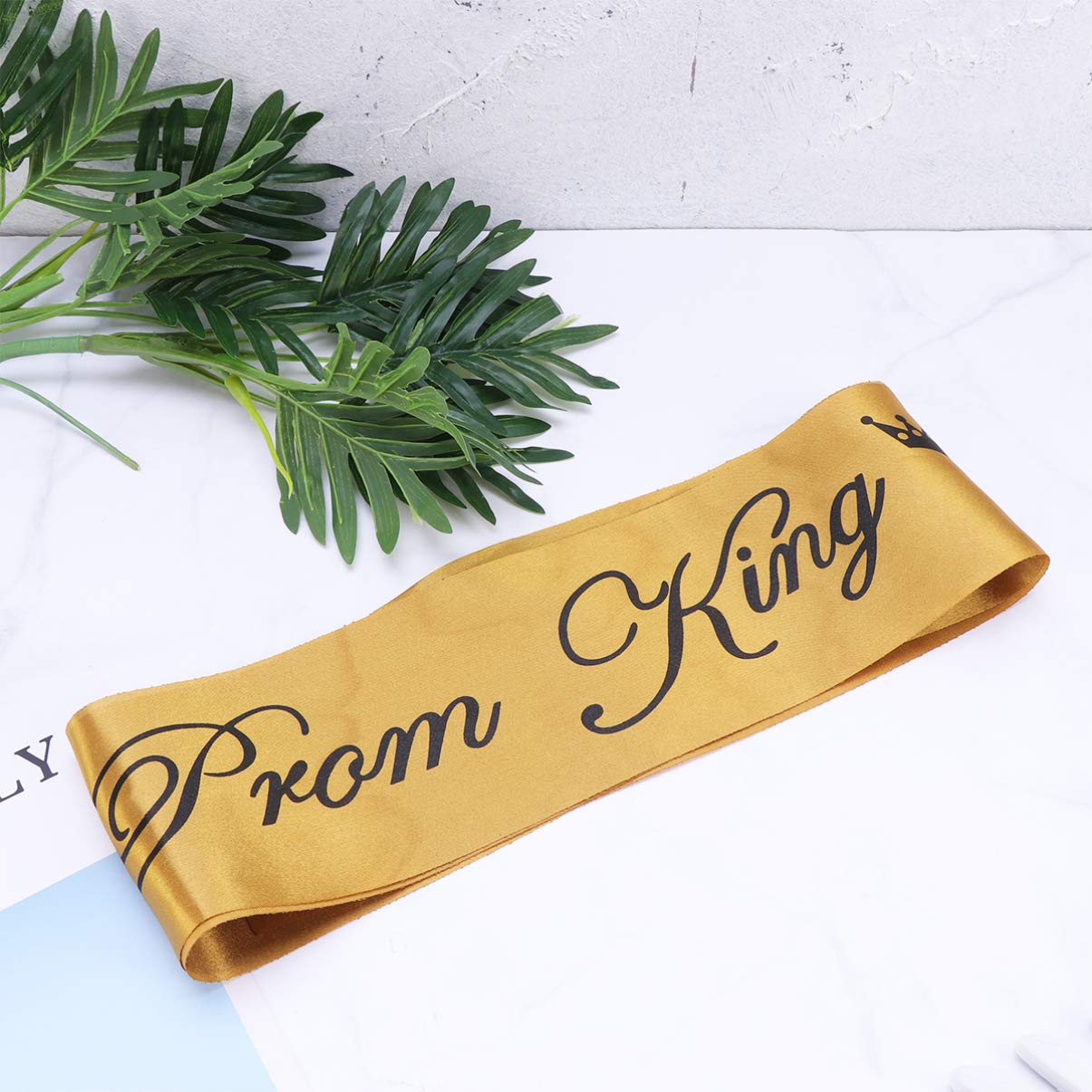 PRETYZOOM Prom King & Queen Satin Sashes - 2pcs Graduation Party Decor for Prom, Wedding, Bridal Shower & Bachelorette Events - Elegant School Dance Accessories for Homecoming & Special Occasions