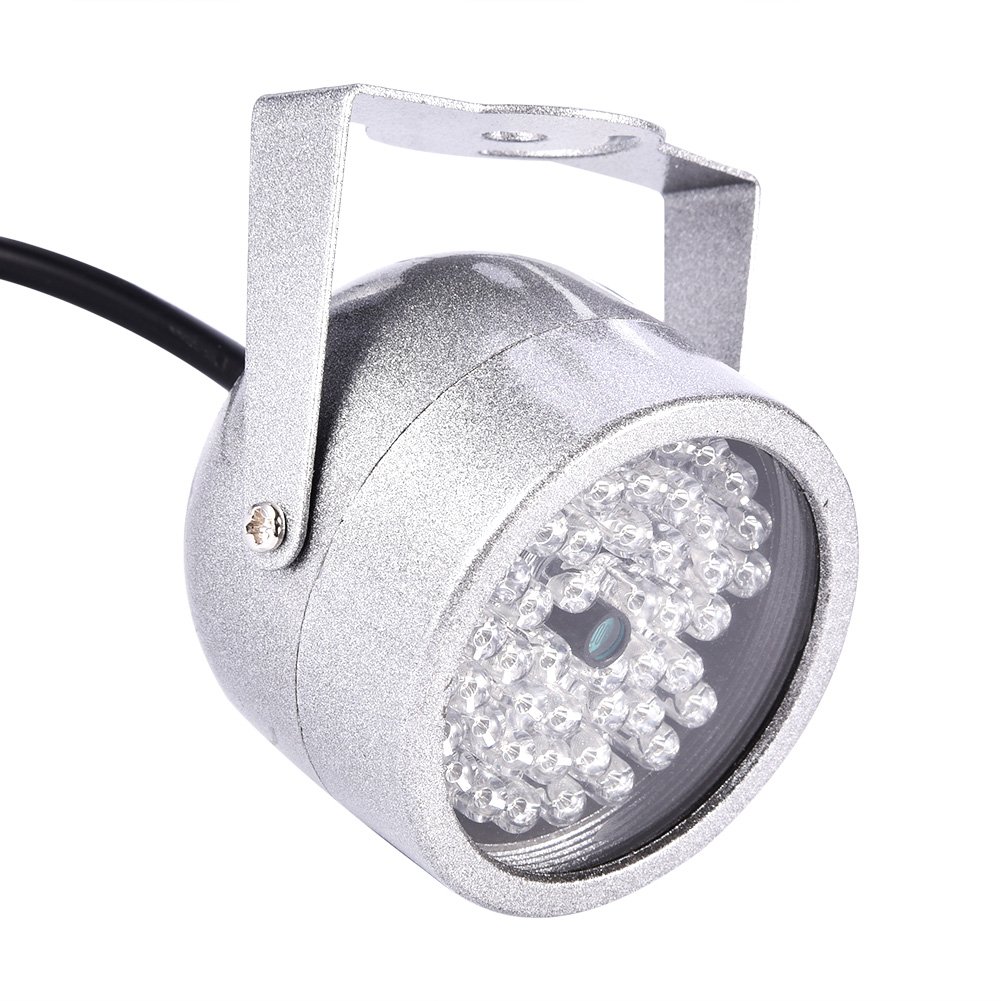 48 LED Infrared Night Vision Light for Security CCTV Camera - High Visibility IR Illuminator for Home Surveillance & Outdoor Monitoring (Ideal for Low Light Security, Baby Monitoring & Wildlife Observation)