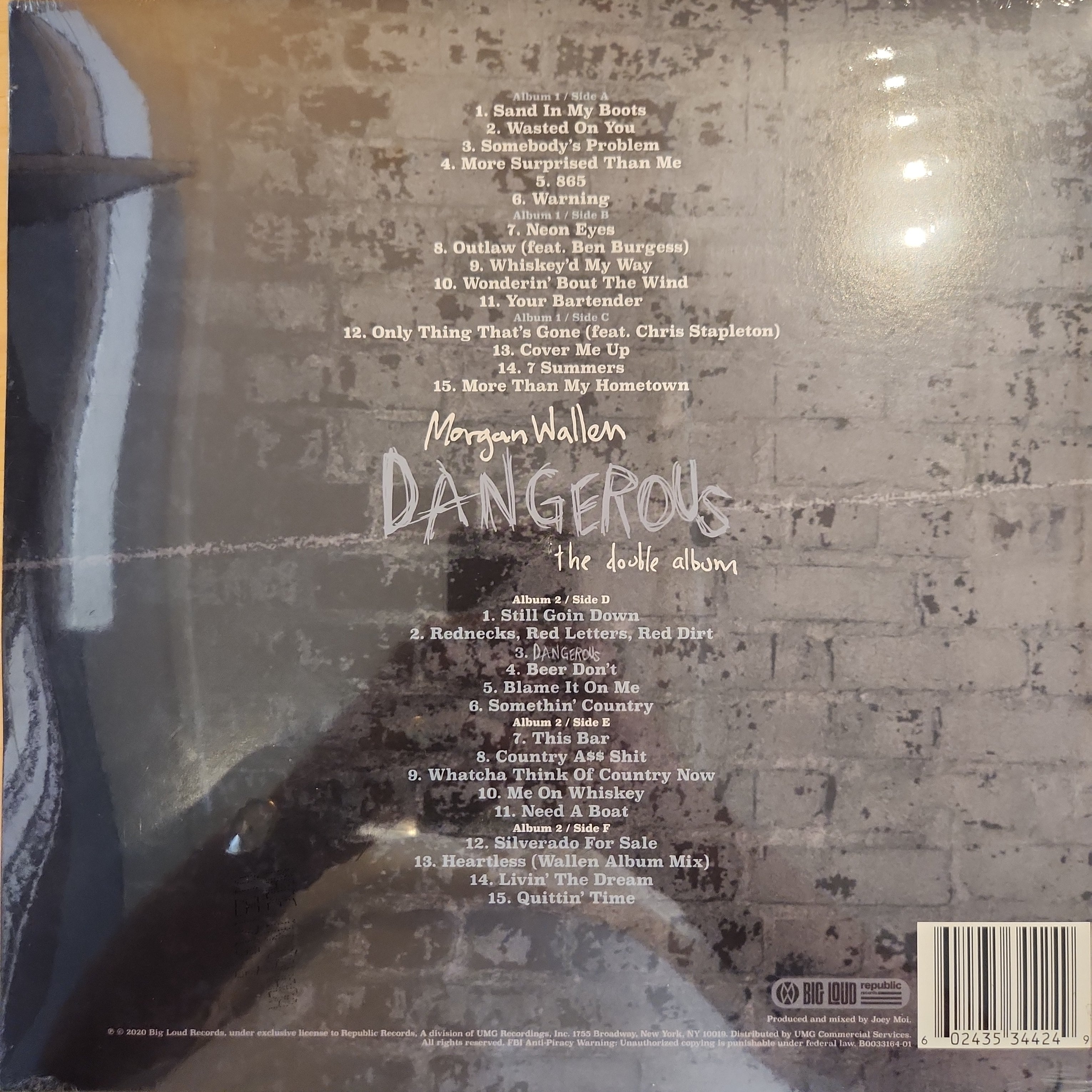 Morgan Wallen - Dangerous (The Double Album) [2 LP Vinyl] - Limited Edition Country Music for Home, Parties & Gifting