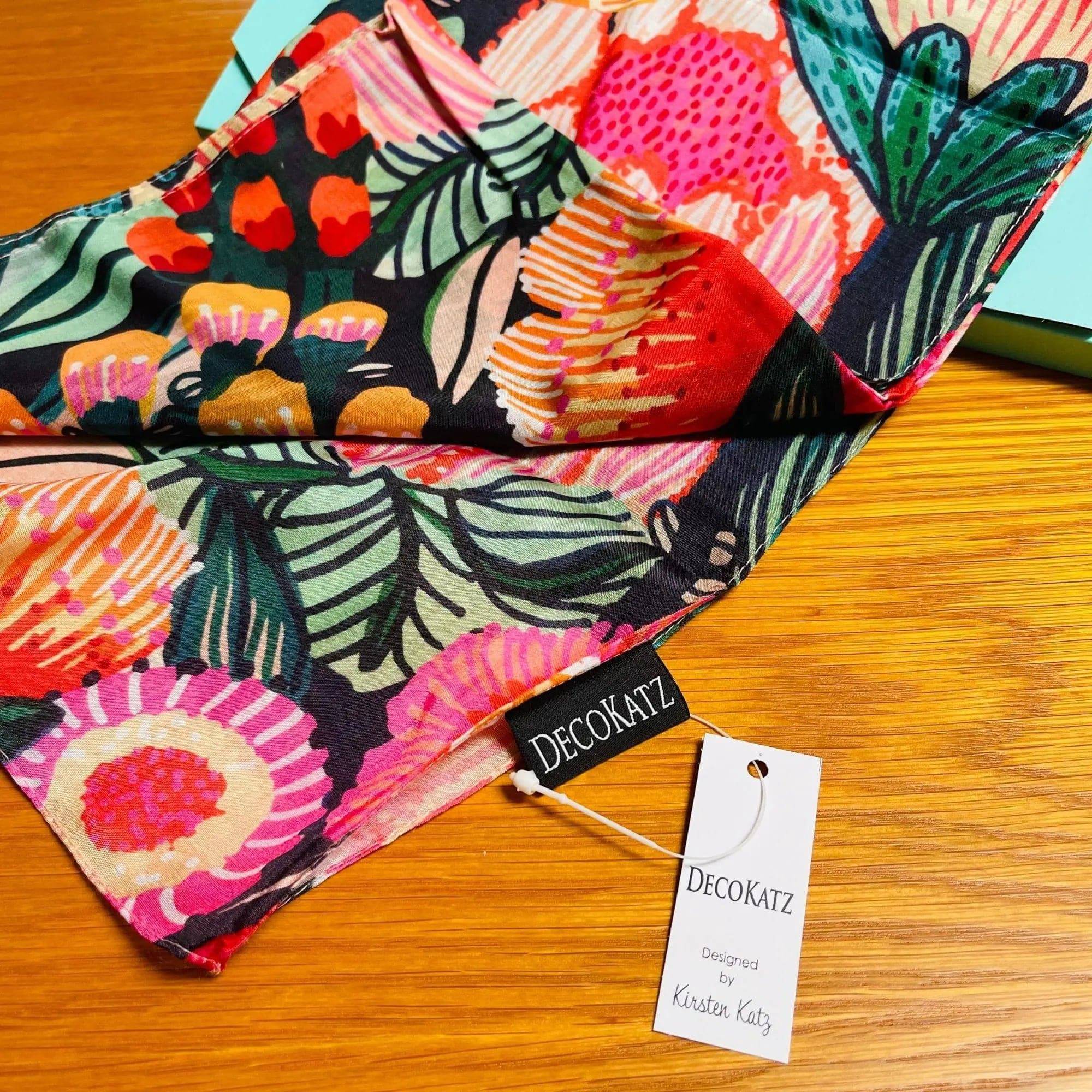 Flowers of Oz Silk Scarf - Elegant Floral Print Fashion Accessory for Women | Perfect for Parties, Weddings & Everyday Wear
