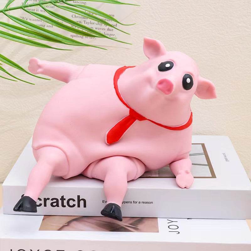 Stress Relief Pig Squishy Toy - Cute Slow Rising Anti-Anxiety Fidget Sensory Toy for Kids & Adults - Perfect for Office, School, Travel & Home Relaxation