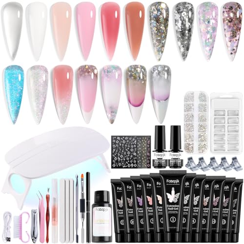 6pcs-solid colors-6pcs-glitter with tools