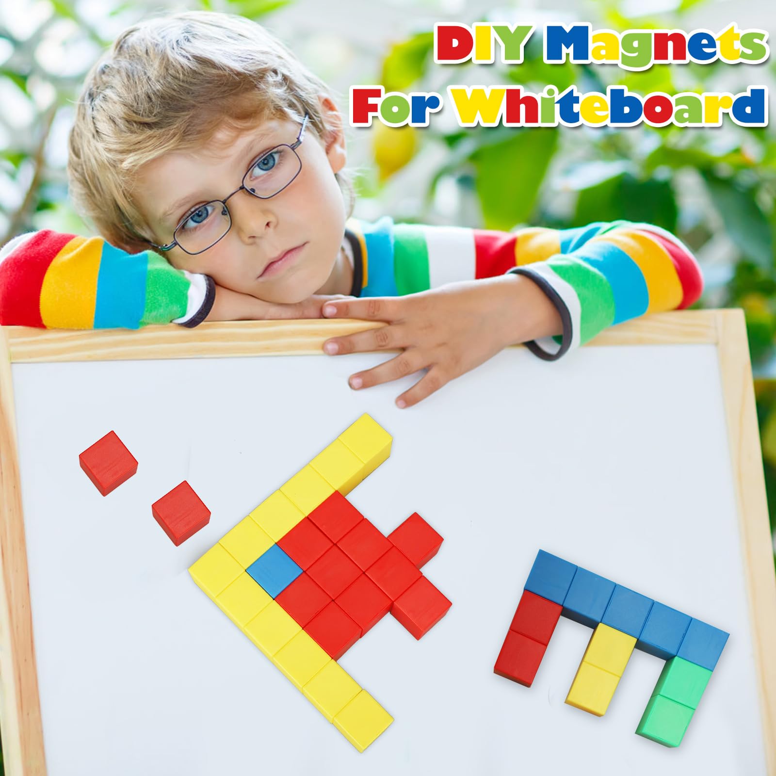 STEM Magnetic Building Blocks for Kids - Educational Montessori Toys for Toddlers Ages 3-6, Sensory Learning Toys for Boys & Girls - Perfect for Preschool STEM Activities, Indoor Play & Travel Gifts