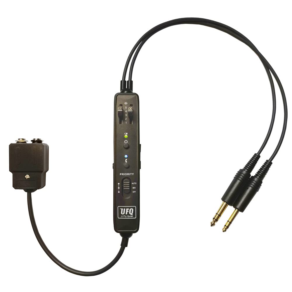 BT-Link Aviation Bluetooth Adapter for Pilot Headsets - Convert Non-Bluetooth Headsets & Helmets to Wireless - Perfect for Flight Training, Cockpit Communication & Air Traffic Control