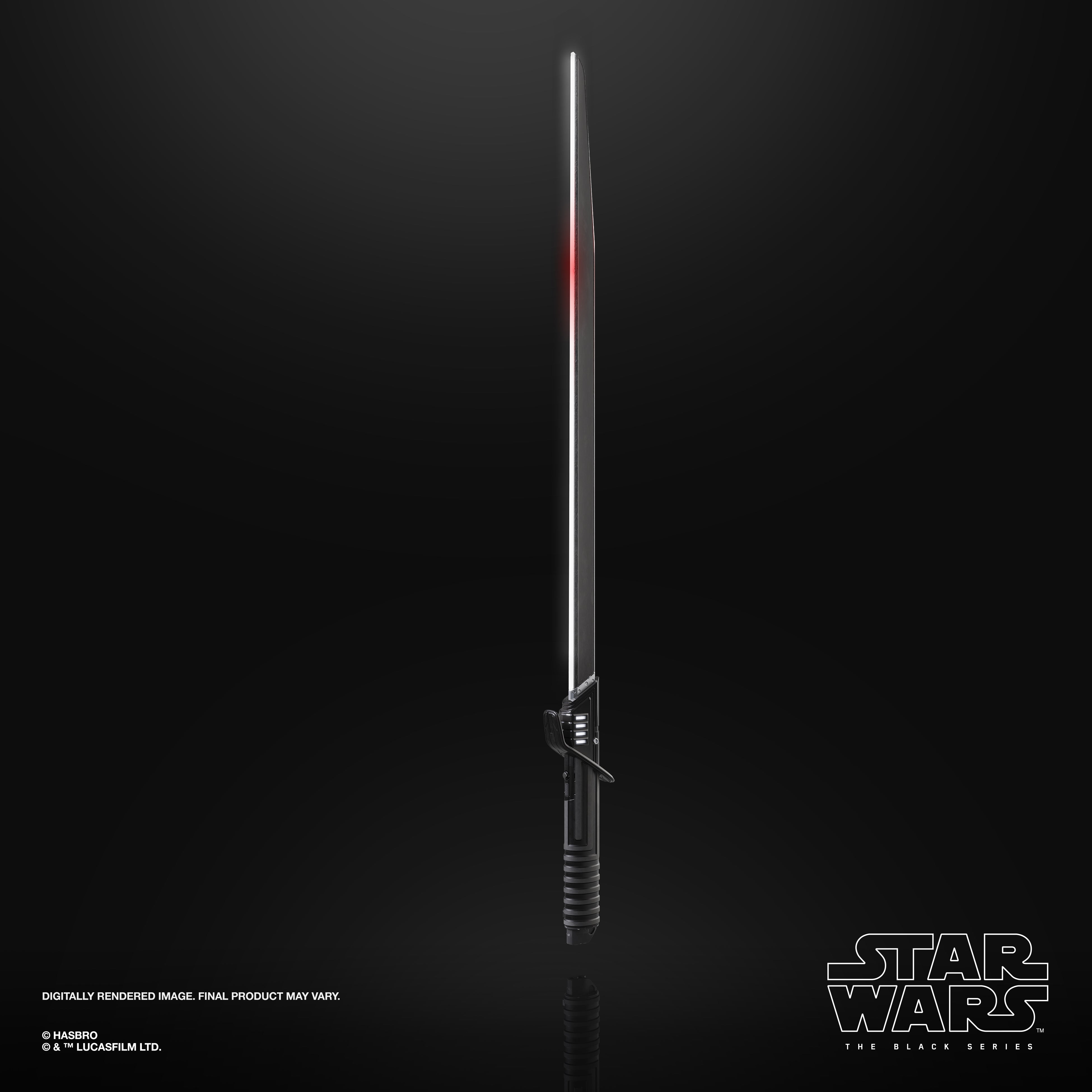 Star Wars The Black Series Mandalorian Darksaber Force FX Elite Lightsaber - Premium Collectible Replica for Display & Cosplay - Perfect for Star Wars Fans, Collectors & Role-Playing Scenes