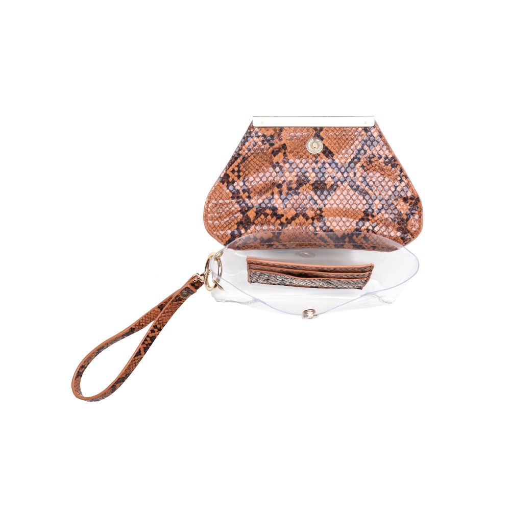 Reese Snake Print Wristlet Clutch - Stylish Crossbody Handbag for Women | Perfect for Evening Parties, Date Nights & Special Occasions