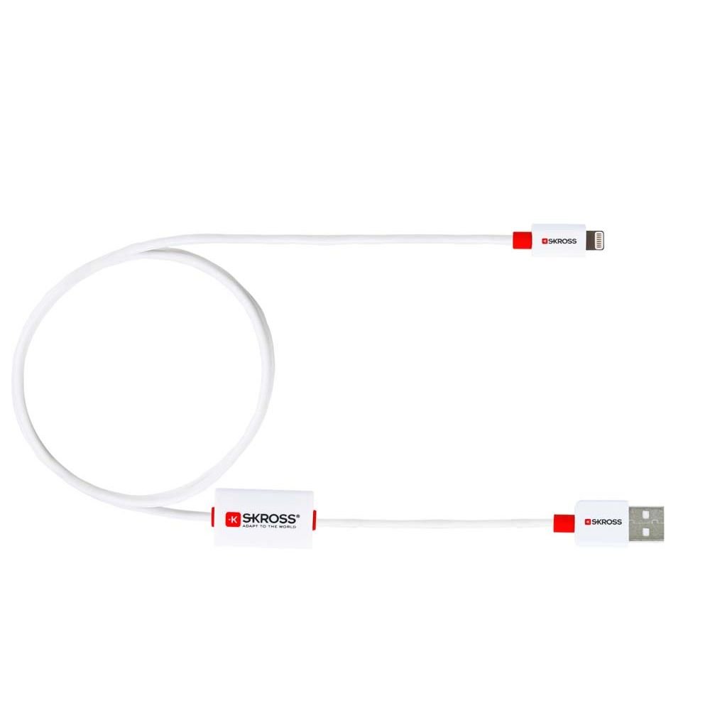 Skross Buzz Lightning Connector Charge and Sync Alarm Cable - Compatible with iPhone, iPad & All Lightning Devices | Fast Charging & Data Sync | Perfect for Home, Office & Travel [SKR2700211]