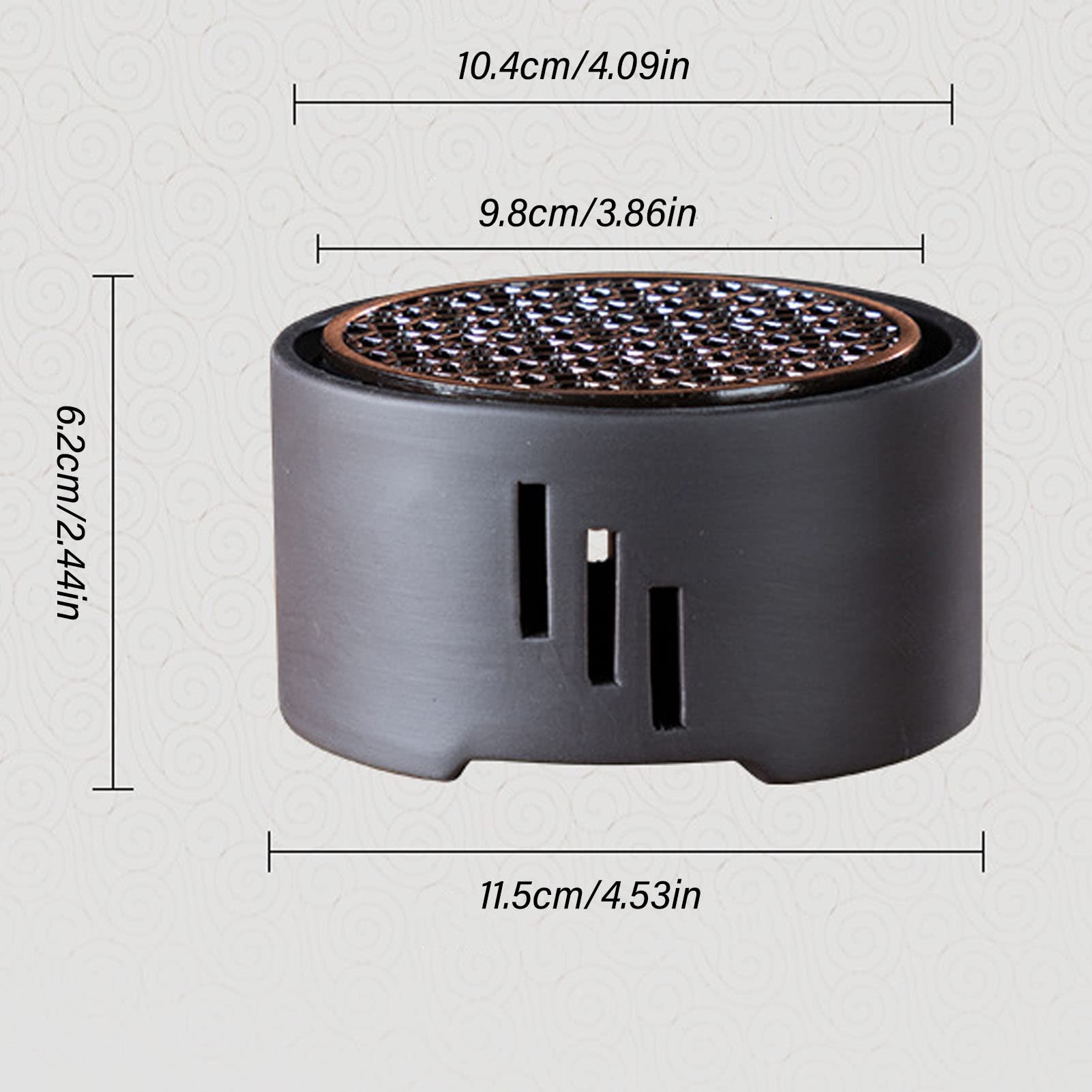 10 Inch Teapot Warmer with Tea Light Candle Holder - Electric Tea Stove for Heating Coffee, Milk & Tea - Perfect for Home, Office & Tea Parties