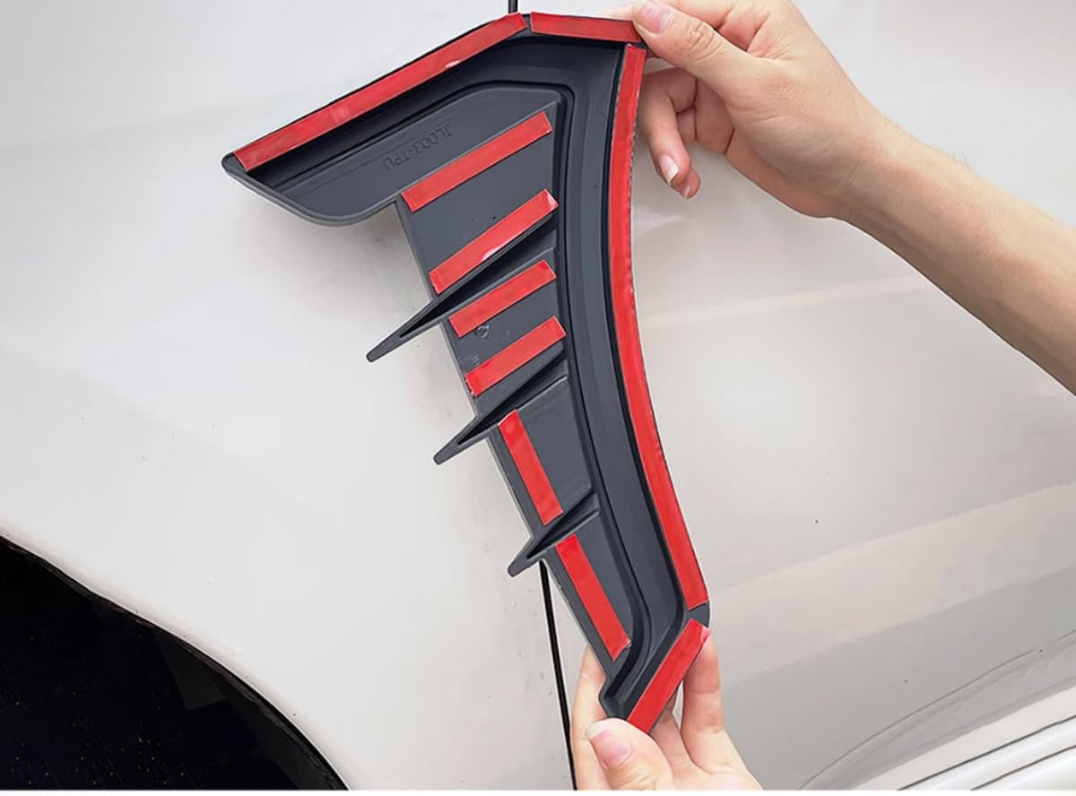 Carbon Fiber Style ABS Side Door Air Flow Fender Vent Outlet Cover Trim - Compatible with Nissan Rogue 2021-2023 (2PCS) | Durable Car Exterior Accessories for Enhanced Style & Aerodynamics