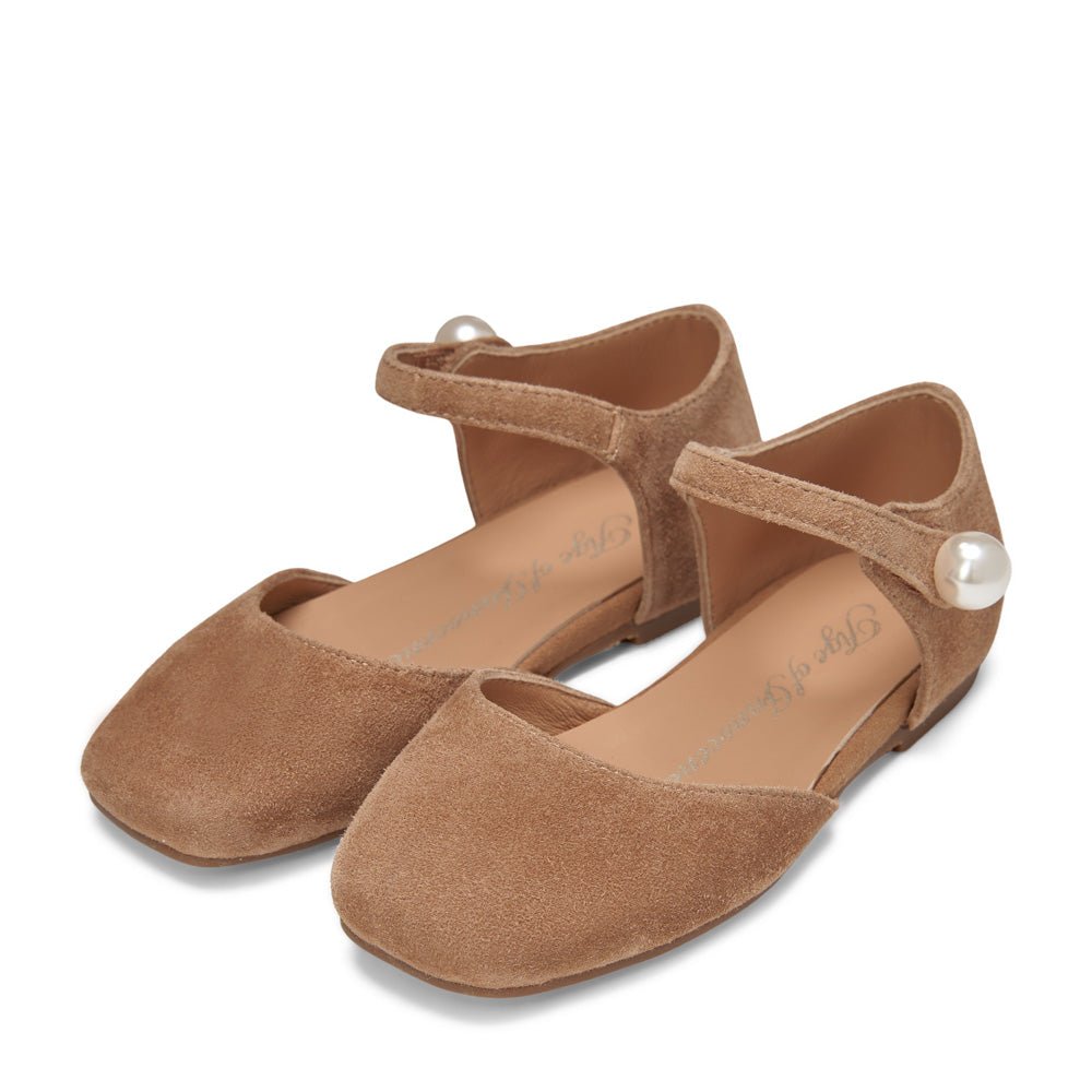 Libby Suede Beige Women's Ankle Boots - Comfortable & Stylish Fall Winter Shoes for Casual Outfits, Office Wear & Date Nights