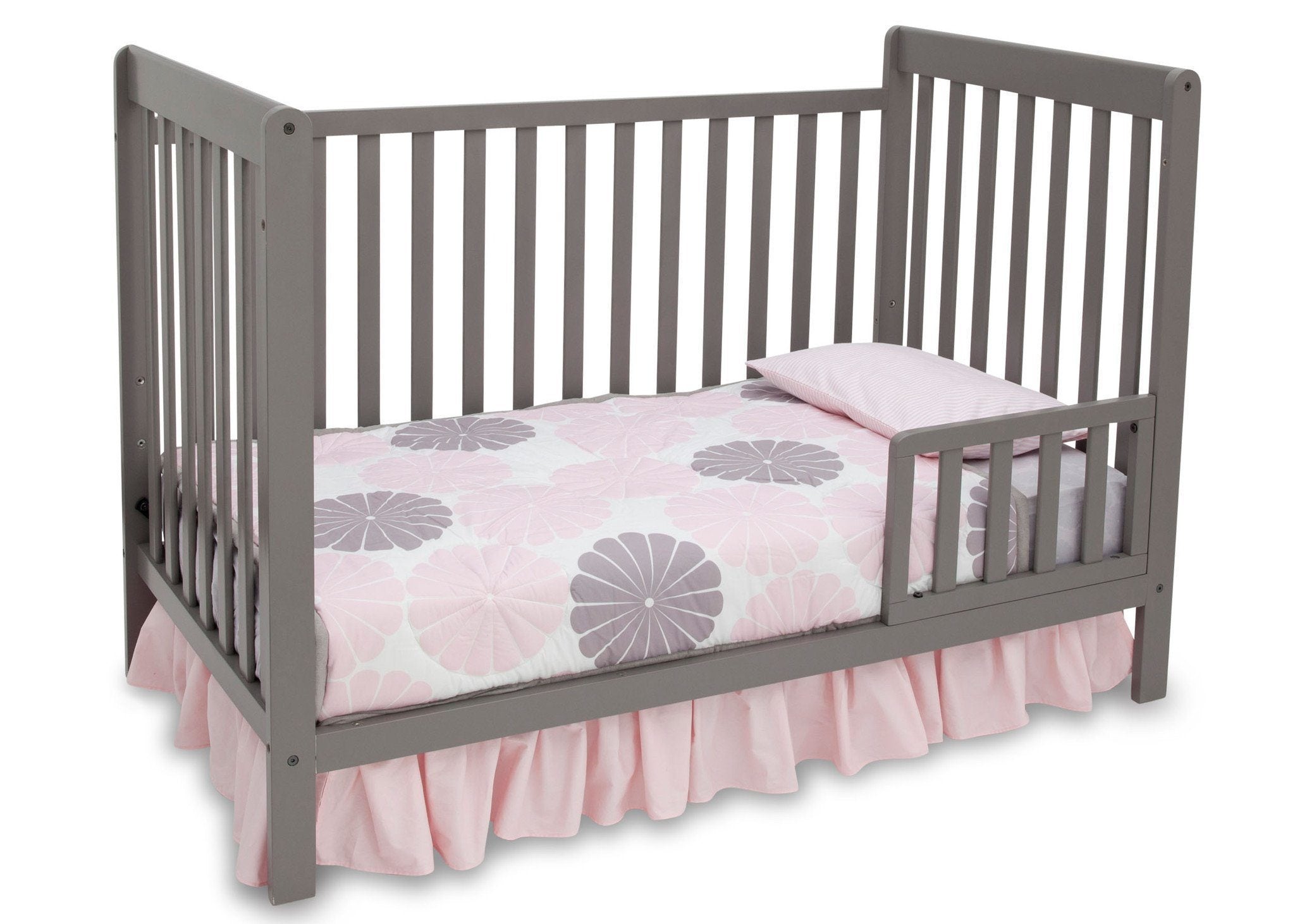 3-in-1 Convertible Baby Crib with Adjustable Height - Toddler Bed & Daybed - Perfect for Nursery, Bedroom & Small Spaces