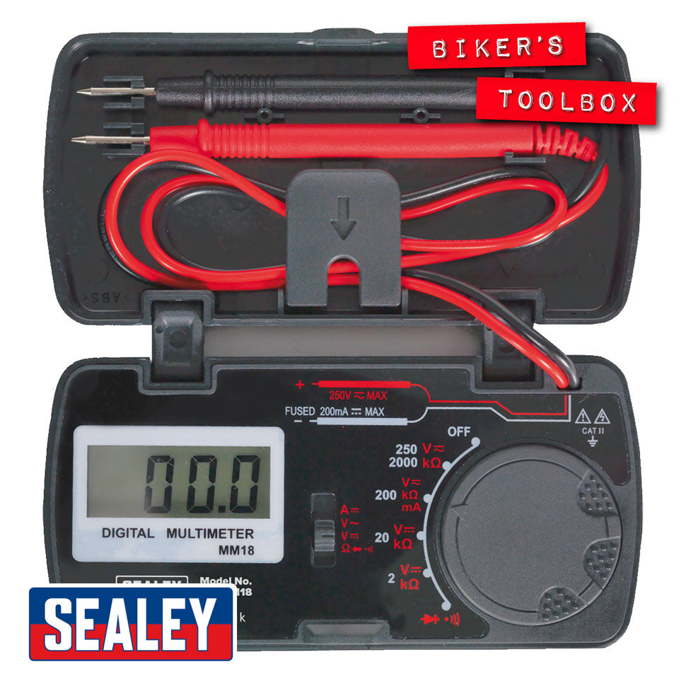 Digital Pocket Multimeter - Compact & Portable Electrical Tester for Voltage, Current, Resistance - Perfect for DIY, Home Repairs, and On-the-Go Electricians