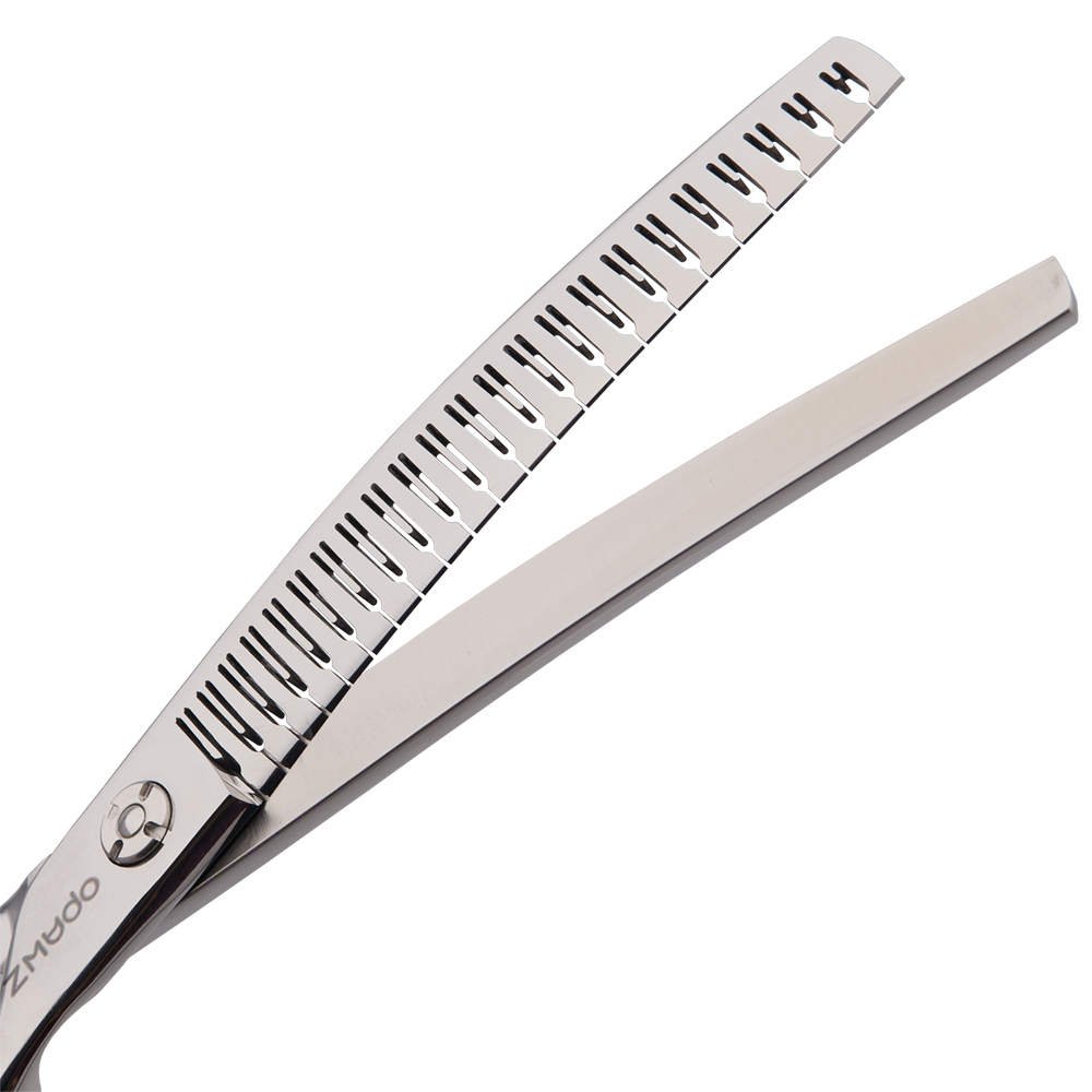 OPAWZ Intermediate Curved Chunker 7 (A 7001CC) - Professional Dog Grooming Scissors for Precise Trimming - Perfect for Pet Salons & Home Grooming