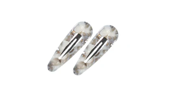 Knot Marble Hair Clips Set - 6 Pack Non-Slip Hair Accessories for Women & Girls - Perfect for School, Work, Parties & Everyday Styling
